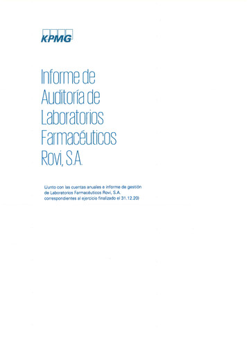Thumbnail Laboratorios Farmaceuticos Rovi Financial Report 2020