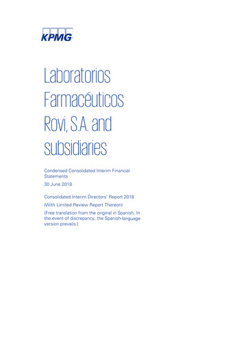 Thumbnail Laboratorios Farmaceuticos Rovi Half-year Report 2018-h1