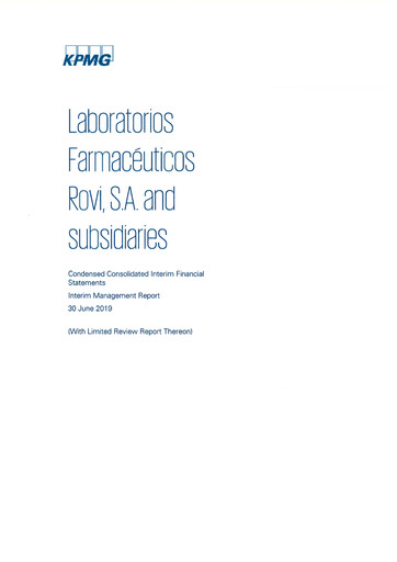 Thumbnail Laboratorios Farmaceuticos Rovi Half-year Report 2019-h1