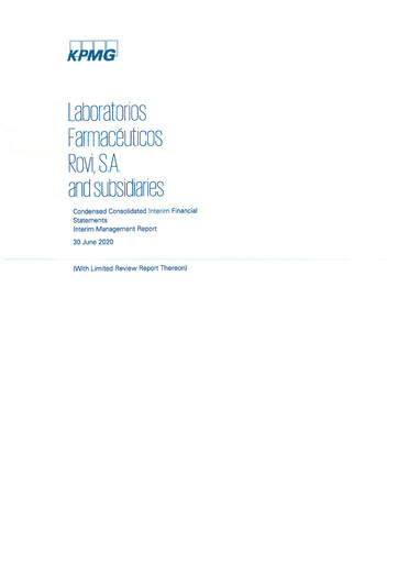 Thumbnail Laboratorios Farmaceuticos Rovi Half-year Report 2020-h1