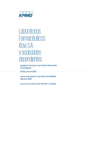 Thumbnail Laboratorios Farmaceuticos Rovi Half-year Report 2020-h1