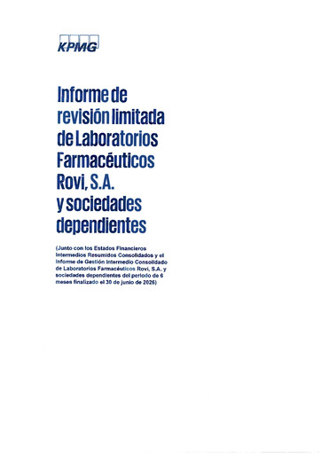 Thumbnail Laboratorios Farmaceuticos Rovi Half-year Report 2026-h1