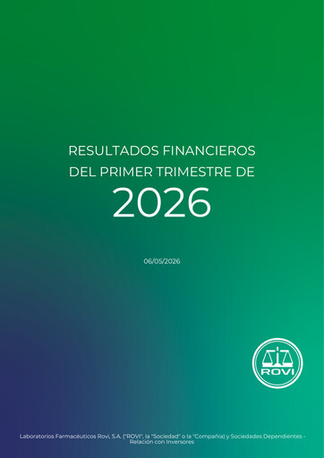 Thumbnail Laboratorios Farmaceuticos Rovi Quarterly Report 2026-q1