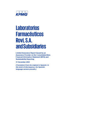 Thumbnail Laboratorios Farmaceuticos Rovi Sustainability Report 2025