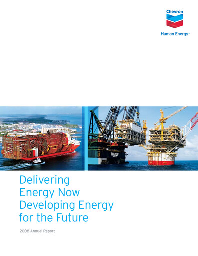Vorschaubild Chevron Jahresbericht 2008