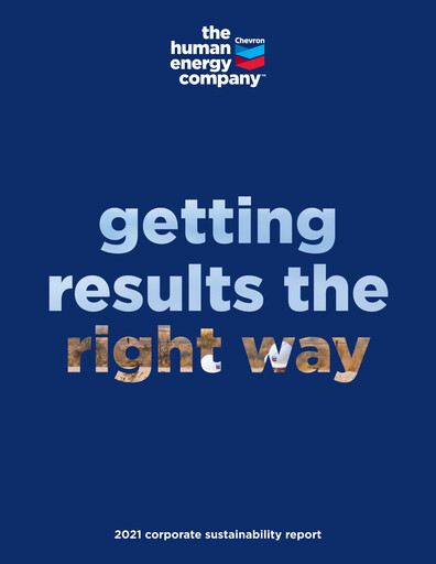 Thumbnail Chevron Sustainability Report 2021