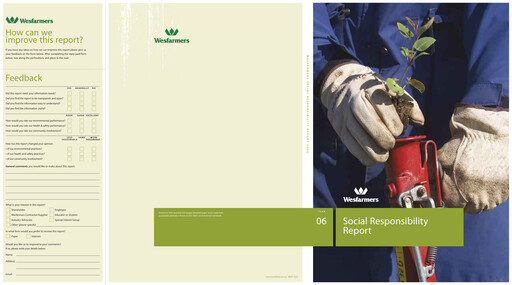 Thumbnail Wesfarmers
 Sustainability Report 2006