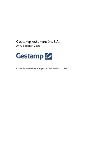 Thumbnail Gestamp Automoción Annual Report 2016