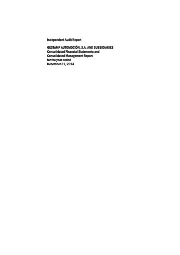 Thumbnail Gestamp Automoción Financial Statement 2014