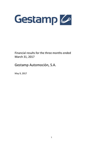 Thumbnail Gestamp Automoción Quarterly Report 2017-q1