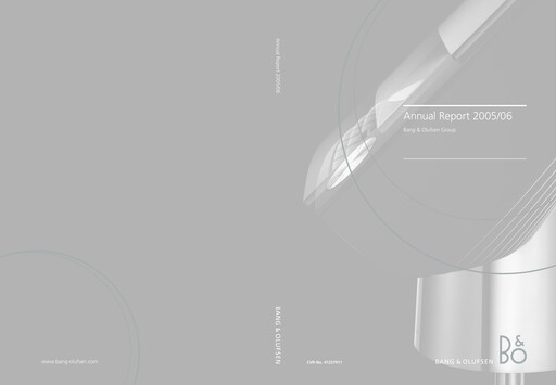 Thumbnail Bang & Olufsen A/S Annual Report 2005-2006