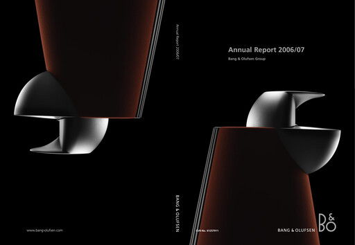 Thumbnail Bang & Olufsen A/S Annual Report 2006-2007