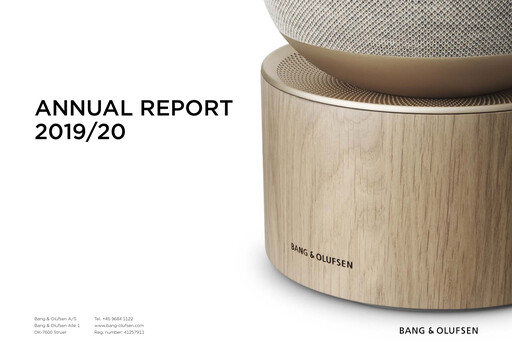 Thumbnail Bang & Olufsen A/S Annual Report 2019