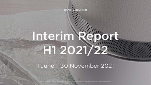 Thumbnail Bang & Olufsen A/S Half-year Report 2021-h1