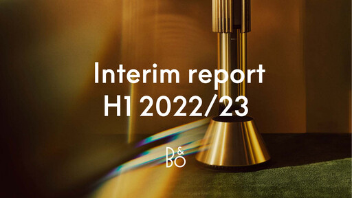 Thumbnail Bang & Olufsen A/S Half-year Report 2022-h1