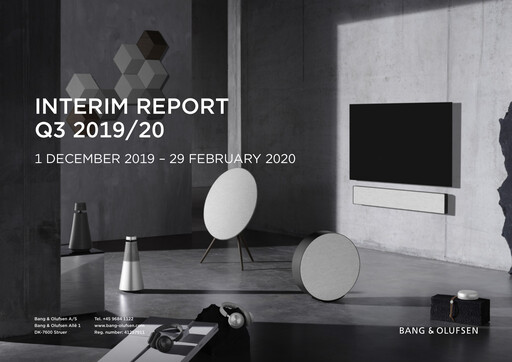 Thumbnail Bang & Olufsen A/S Quarterly Report 2019-q3