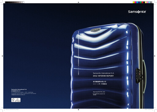 Thumbnail Samsonite International  Half-year Report 2012-h1