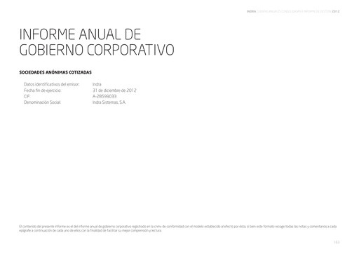 Thumbnail Indra Sistemas Annual Report 2012