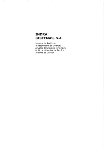 Thumbnail Indra Sistemas Annual Report 2016