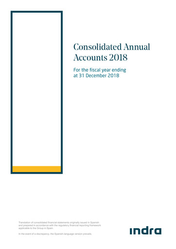 Thumbnail Indra Sistemas Financial Statement 2018