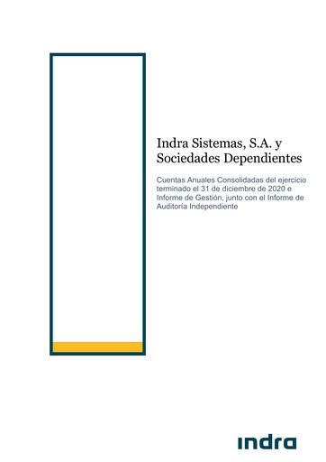 Thumbnail Indra Sistemas Financial Statement 2020