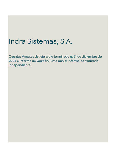 Thumbnail Indra Sistemas Financial Statement 2024