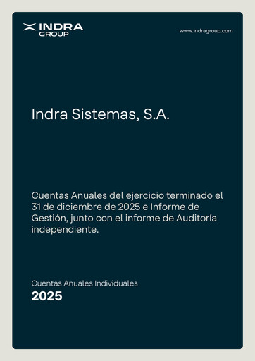 Thumbnail Indra Sistemas Financial Statement 2025