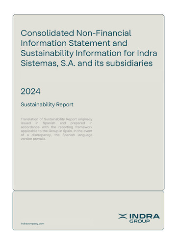 Thumbnail Indra Sistemas Sustainability Report 2024