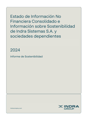 Thumbnail Indra Sistemas Sustainability Report 2024