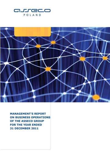 Miniature Asseco Rapport annuel 2011