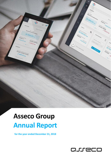 Miniature Asseco Rapport annuel 2018