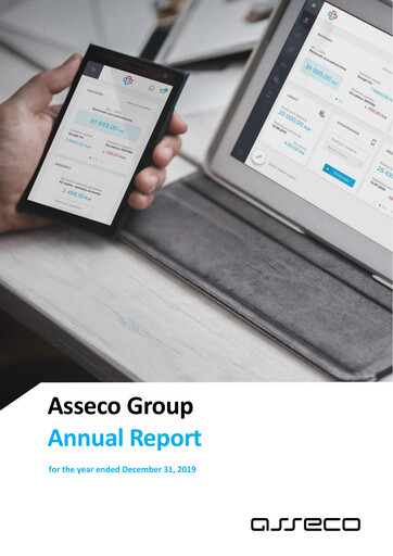 Miniature Asseco Rapport annuel 2019