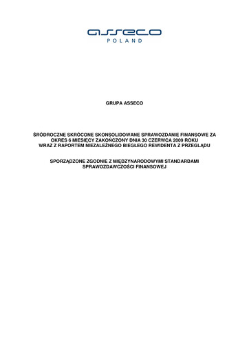 Thumbnail Asseco Financial Statement 2009-h1