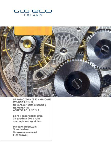 Thumbnail Asseco Financial Statement 2012