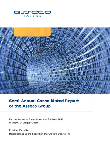 Thumbnail Asseco Half-year Report 2009-h1