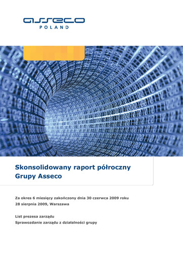 Thumbnail Asseco Half-year Report 2009-h1