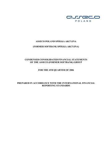 Thumbnail Asseco Quarterly Report 2006-q4