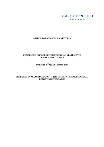 Thumbnail Asseco Quarterly Report 2007-q1