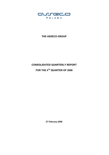 Thumbnail Asseco Quarterly Report 2008-q4