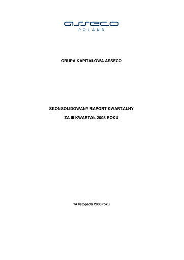 Thumbnail Asseco Quarterly Report 2008-q3