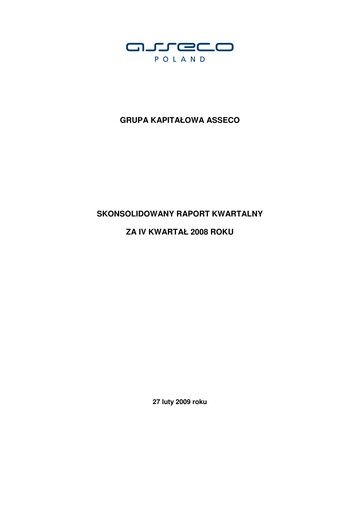 Thumbnail Asseco Quarterly Report 2008-q4