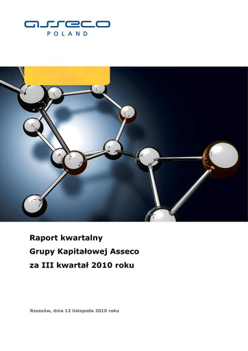 Thumbnail Asseco Quarterly Report 2010-q3
