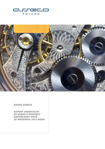 Thumbnail Asseco Quarterly Report 2012-q3