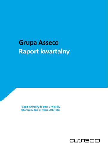 Thumbnail Asseco Quarterly Report 2016-q1
