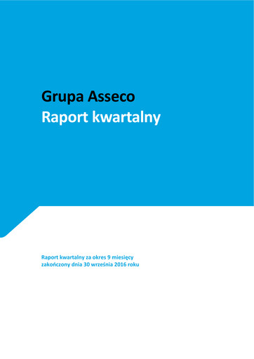 Thumbnail Asseco Quarterly Report 2016-q3