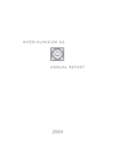 Thumbnail Rhön-Klinikum Annual Report 2004