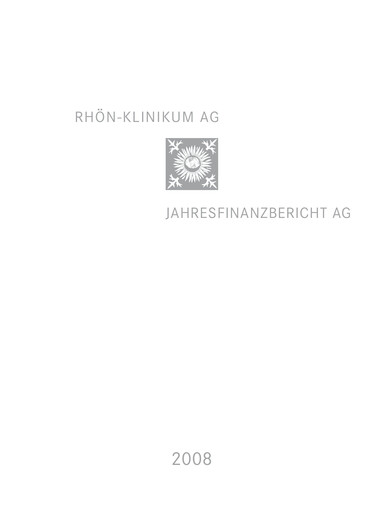 Thumbnail Rhön-Klinikum Financial Statement 2008