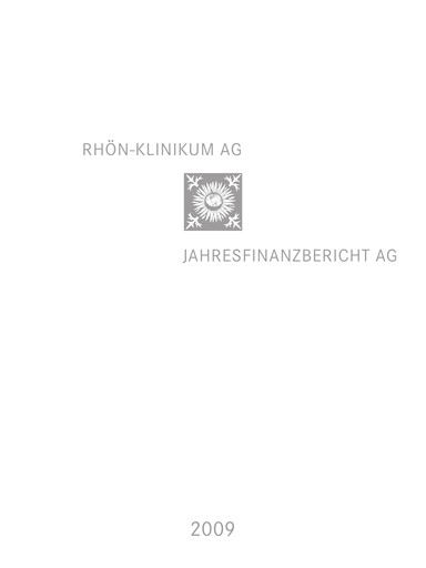 Thumbnail Rhön-Klinikum Financial Statement 2009