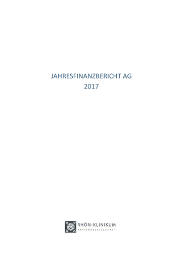 Thumbnail Rhön-Klinikum Financial Statement 2017