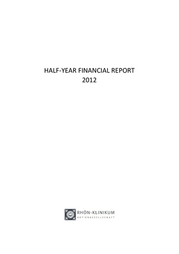 Vorschaubild Rhön-Klinikum Halbjahresbericht 2012-h1